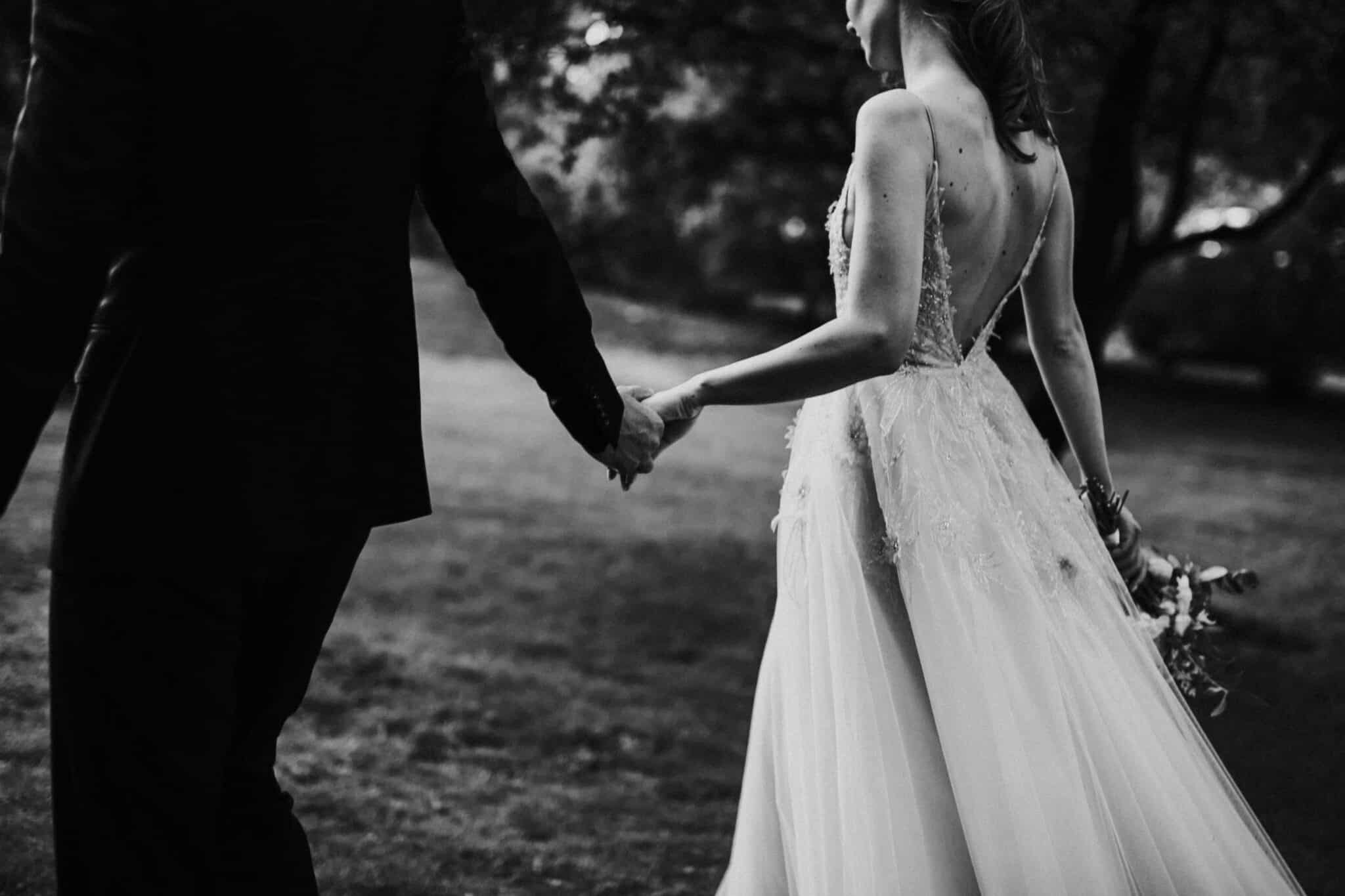 Mariage en noir et blanc